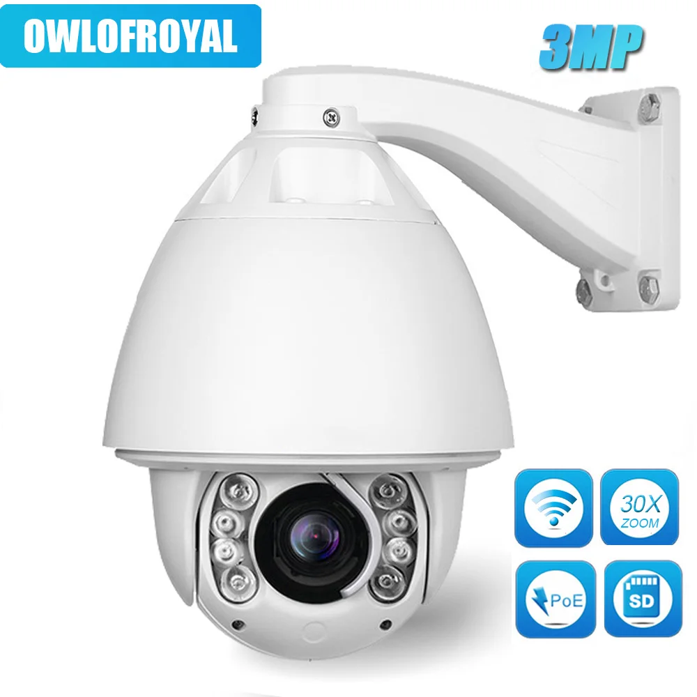

IMPORX HD IP Camera Auto Tracking Video Camera Wifi PTZ IP 30X Optical Zoom 3MP Camera CCTV NightVision Security High Speed Dome