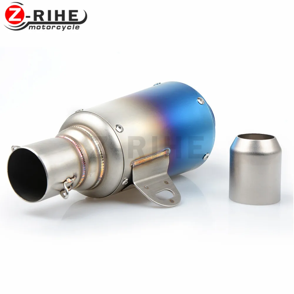 for Universal Fiber Motorcycle Exhaust Pipe Muffler Inlet 36-51mm Motorbike Exhaust Mufflers For Yamaha FZ6 FAZER FZ6R FZ8 FZ1 F