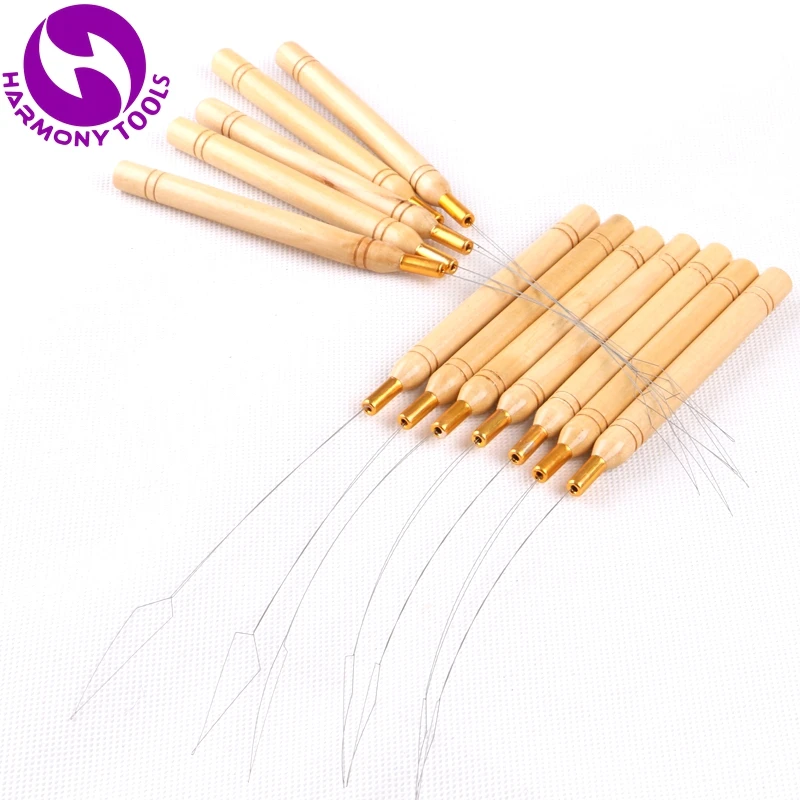 free-shipping-50-pieces-wooden-handle-stainless-steel-wire-nano-beads-pulling-loop-threader-for-micro-ring-tip-hair-extensions
