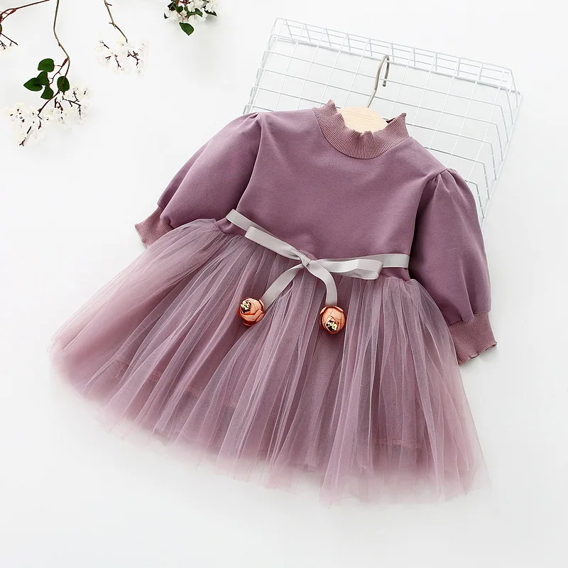 

Infant Baby Girls Dress 2018 Spring Long Sleeve Casual Cotton Kids Girl Clothes Cute Toddler Dress For 0-2Years Baby Clothing