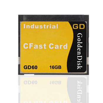 

GoldenDisk SLC CFast 16Gb SSD Industrial NAND SLC FLash Drive Freeshipping SATA II reliable stable 7+17pin embedded pc