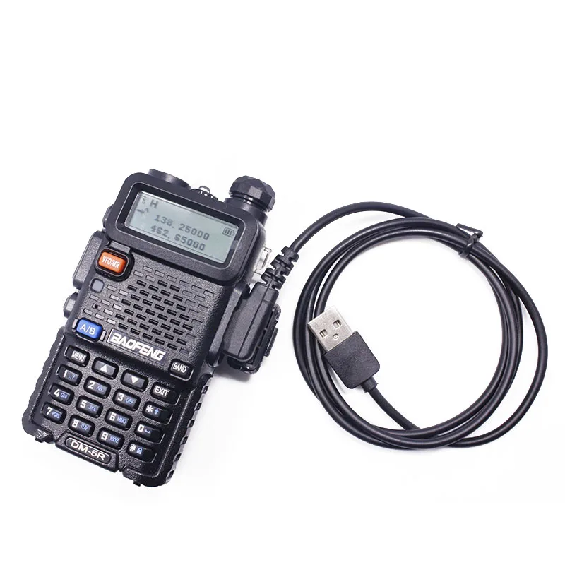 Ba30DEllylelly Câble de programmation USB DM-5R Tier2 DMR Radio Tier I et II pour talkie-walkie BaoFeng DMR Tier 2 DM-5R RD-5R Radio bidirectionnelle