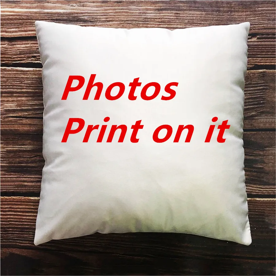

Good quality pillow case Design Picture Print Pet wedding personal life photos customize gift home Emulation silk cushion cover