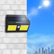 Уличный Ночной светильник на солнечной батарее с датчиком движения, автоматический светильник на солнечной батарее для уличного забора, садовый светильник безопасности ing