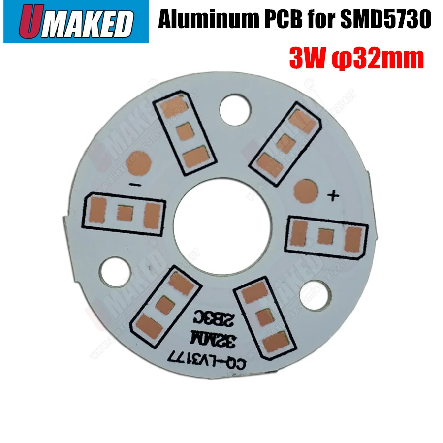 3W 32mm LED PCB For 5730 5630 Leds Heat Sink Board 3W LED Aluminium 3w-32mm-led-pcb-for-5730-5630-leds-heat-sink-board-3w-led-aluminium