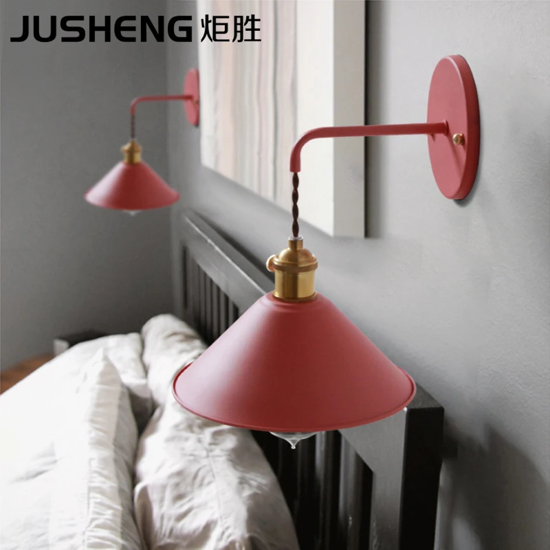 JUSHENG Ретро американский индустриальный лофт настенные светильники Винтаж