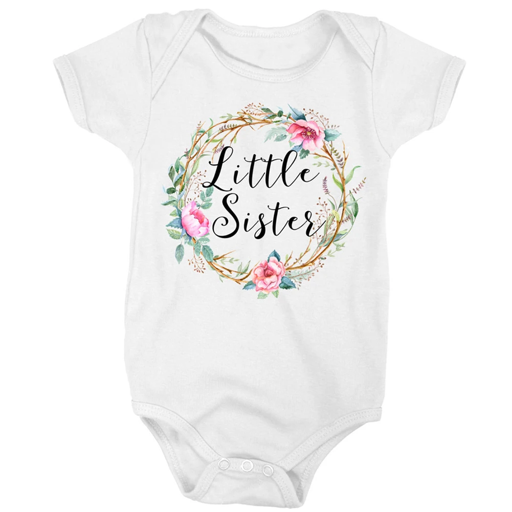 

Big/Little Sister Newborn Kids Baby Boy Romper Bodysuit Sunsuit Clothes Outfits