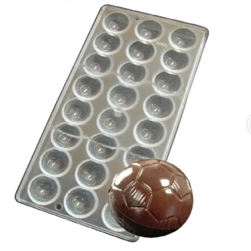 Football Shaped Chocolate Candy mold Polycarbonate PC DIY Mould Cookie