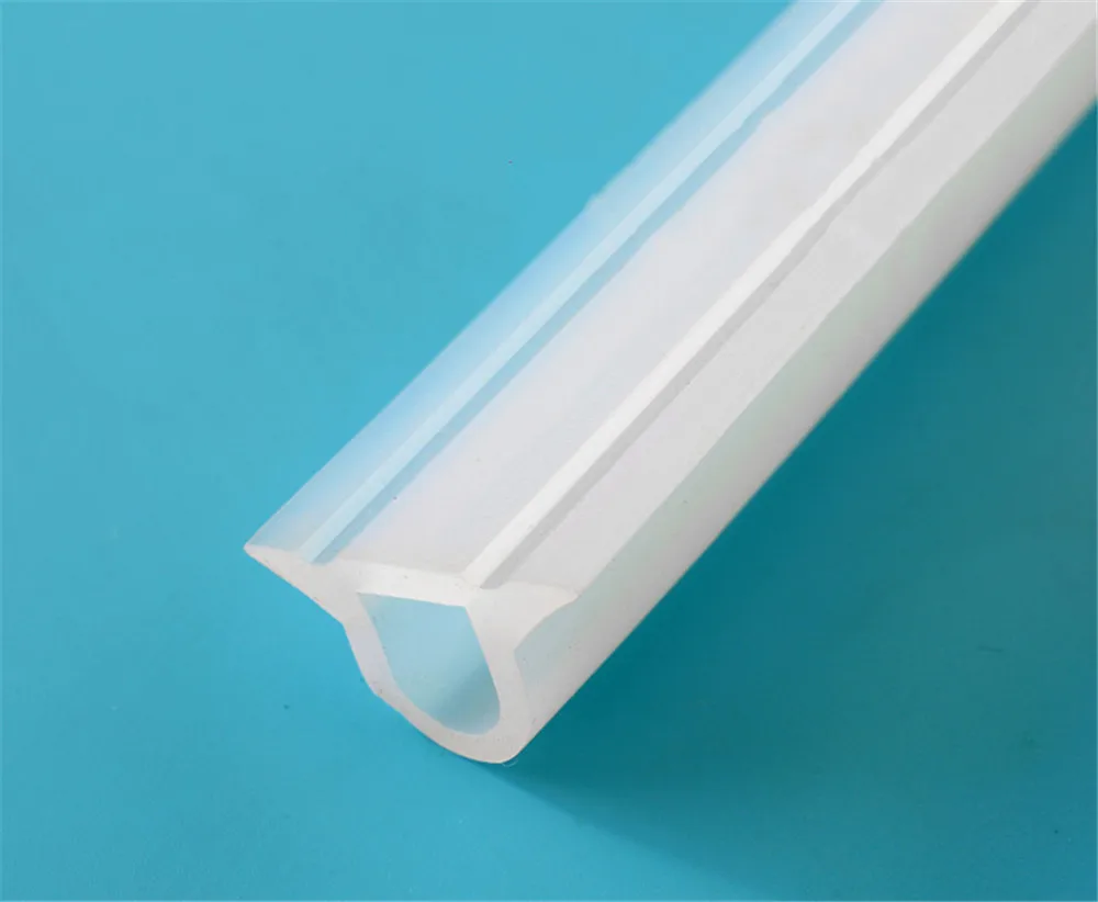 Adhesive Sealing strip Bathroom Water Stopper Barrier Retaining Sills Shower Door Seals 40x25mm Silicone Transparent