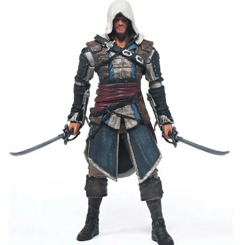 2017 Лидер продаж фигурку Assassins Creed Игровая кукла Эдвард канви Косплэй новый в