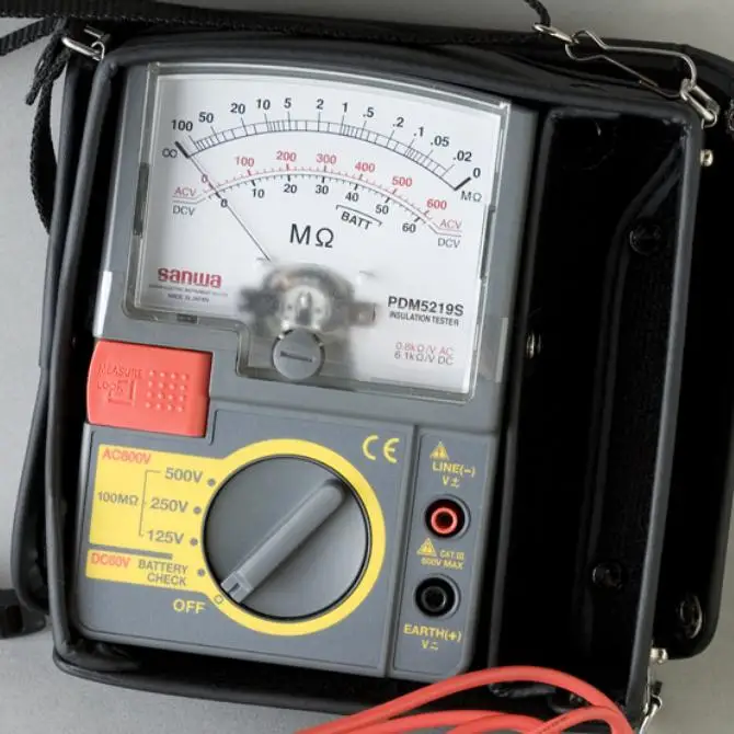 Insulation Tester SANWA PDM5219Sin Resistance Meters from Tools on