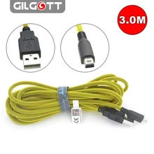 3 metro usb cabo de carregamento carregador de cabo de alimentação para dsi 2ds novo 3ds xl/ll