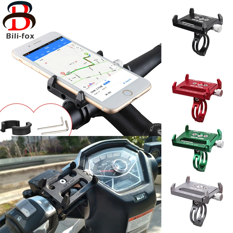 Bike Accessories Bike Bicycle Motorcycle Mobile Phone Holder Metal Phone Mount for Huawei Xiaomi Samsung Cellphone GPS Bike Accessories Bike Bicycle Motorcycle Mobile Phone Holder Metal Phone Mount for Huawei Xiaomi Samsung Cellphone GPS
