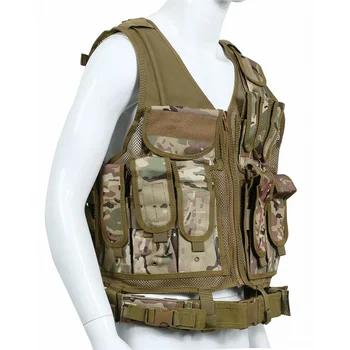 

Military Army Tactical Vest Molle Plate Carrier Police Body Armor Swat Paintball Shooting Hunting Holster Combat Airsoft Vests