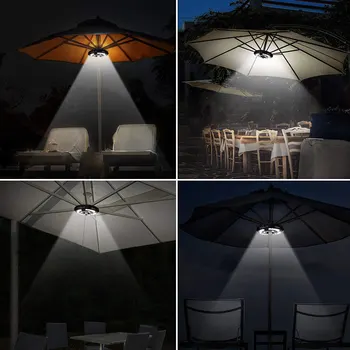 

Patio Umbrella Pole Lights 3 Lighting Modes Cordless 24 LED for Garden Backyard Outdoor J2Y