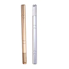 10PCS Stainless Lock-Pin Device Manual Permanent Makeup Embroidered Eyebrow Tattoo Pen Tebori Microblading Pen For Flex Needles