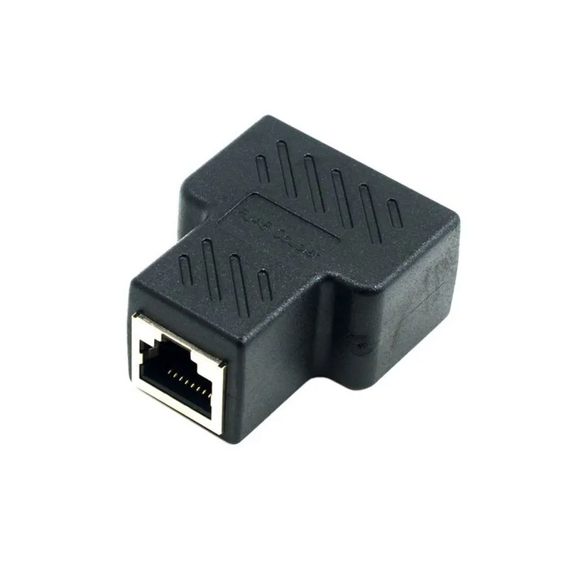 Prise RJ45 8P8C pour double adaptateur, cordon de raccordement