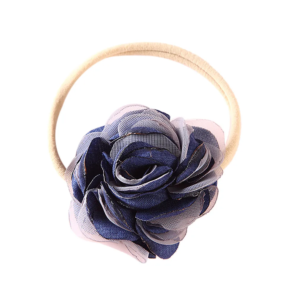 baby hair accessories Flower Headband Elastic Turban Wraps Baby Nylon Hairband baby hair band modis baby hair band hot sale