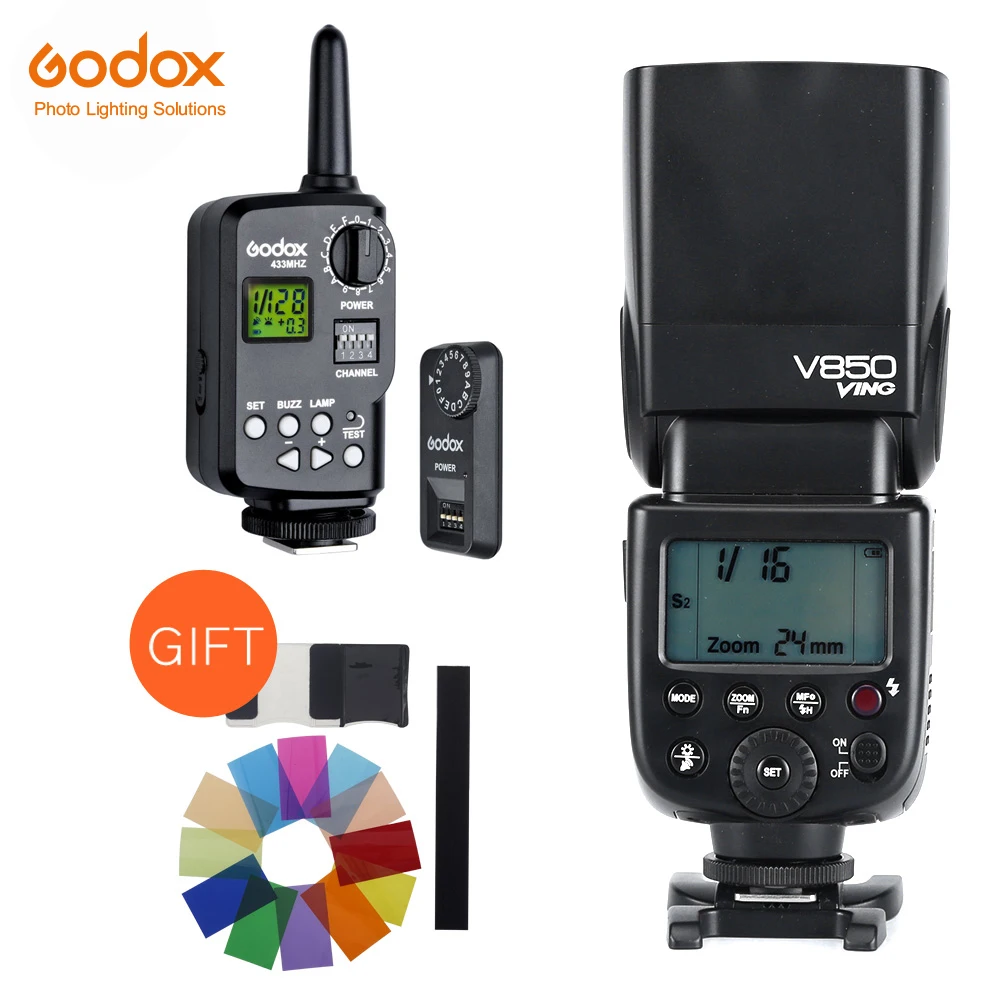 Скоростной светильник Godox V850 GN58 с перезаряжаемой литий-ионной батареей Speedlite