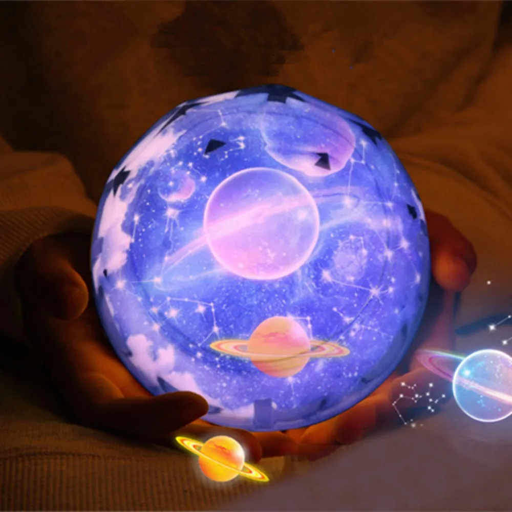 

Star Sky Galaxy Projector Lamp Planet Rotating LED Night Light For Children Kids Bedroom Decoration Table Light
