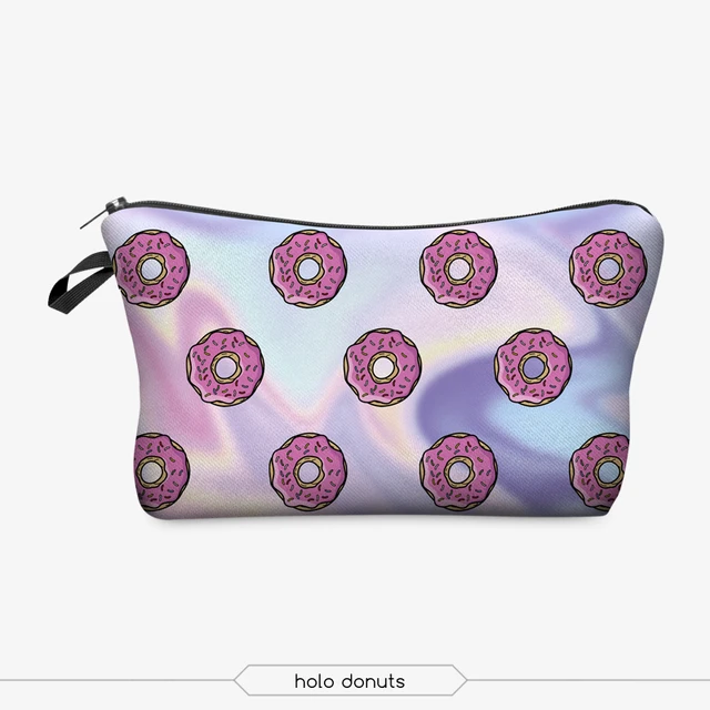 Jom Tokoy Printing Makeup Bags With Multicolor Pattern Cute Cosmetics Pouchs For Travel Ladies Pouch Women Cosmetic Bag -