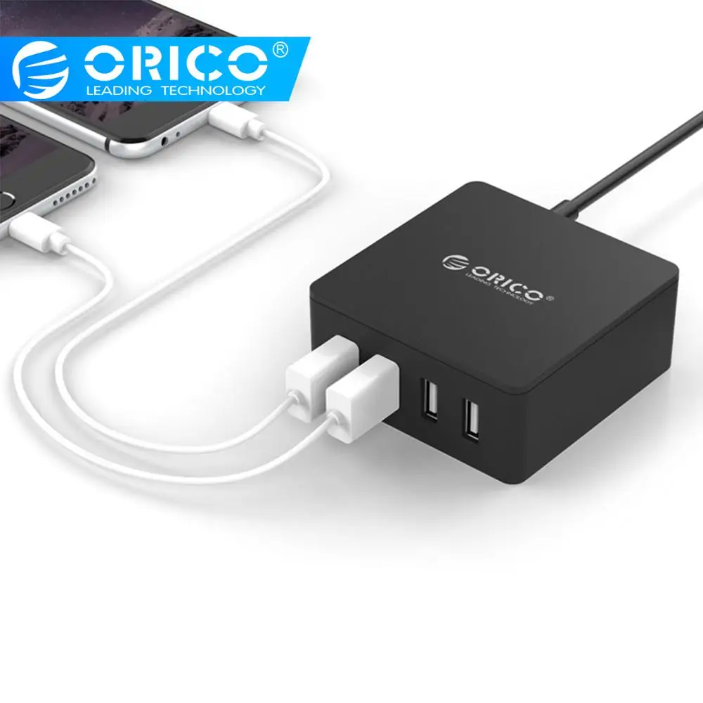 ORICO 30 Вт 4 порта USB зарядное устройство для iphone X samsung S10 bluetooth гарнитура смартфона ipad