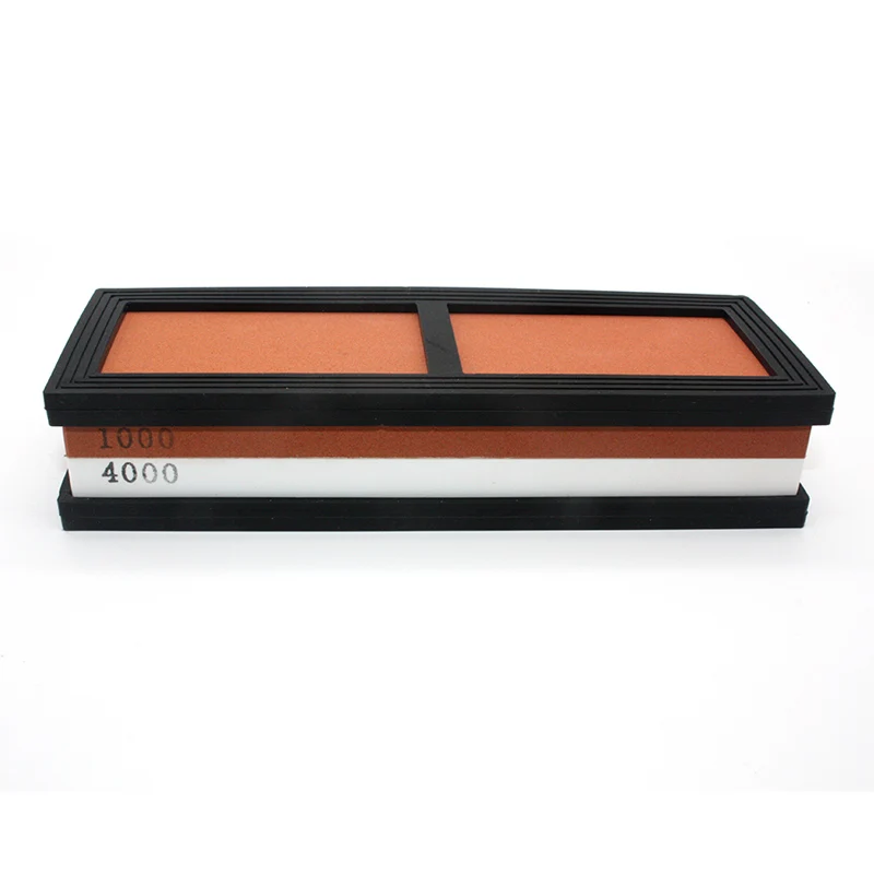 1000 4000 grit NHM точилка для кухонных ножей 1000/3000 зернистый корунд точильный камень масляный Камень точильный камень шлифовальный инструмент точильный камень - Цвет: 1000 4000 grit