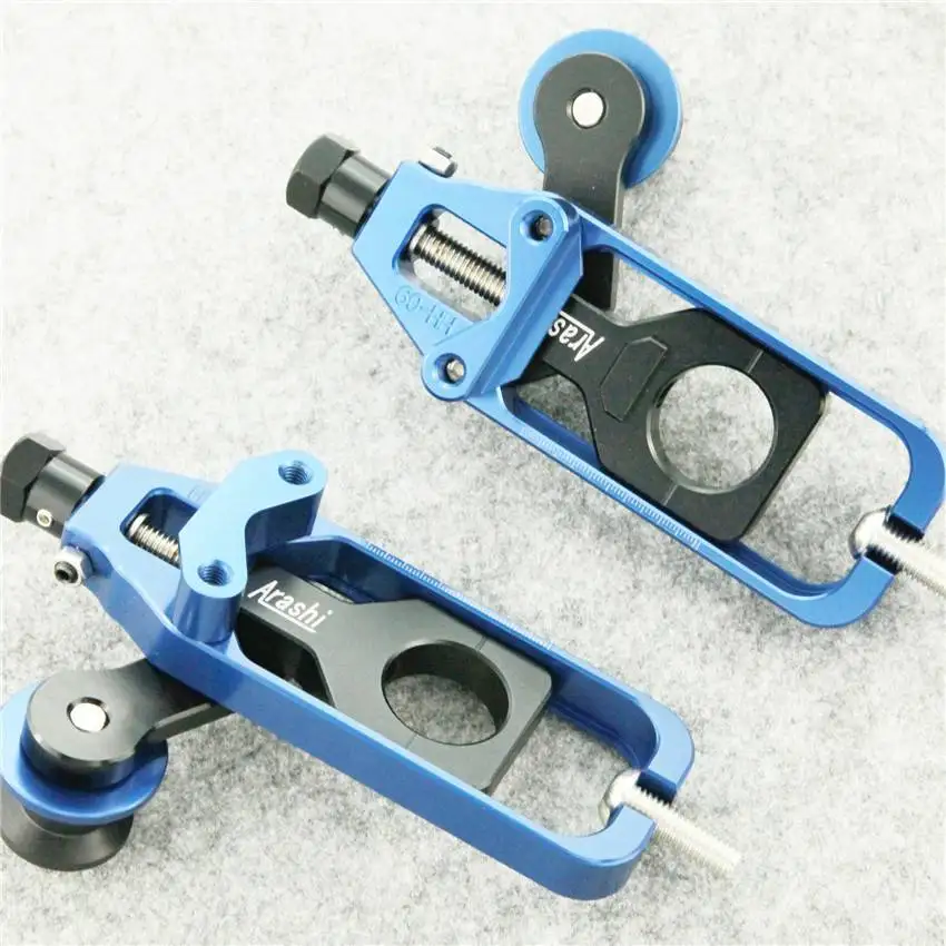 

Motorcycle Chain Adjuster Blue Aluminum For Honda CBR600RR 2007 2008