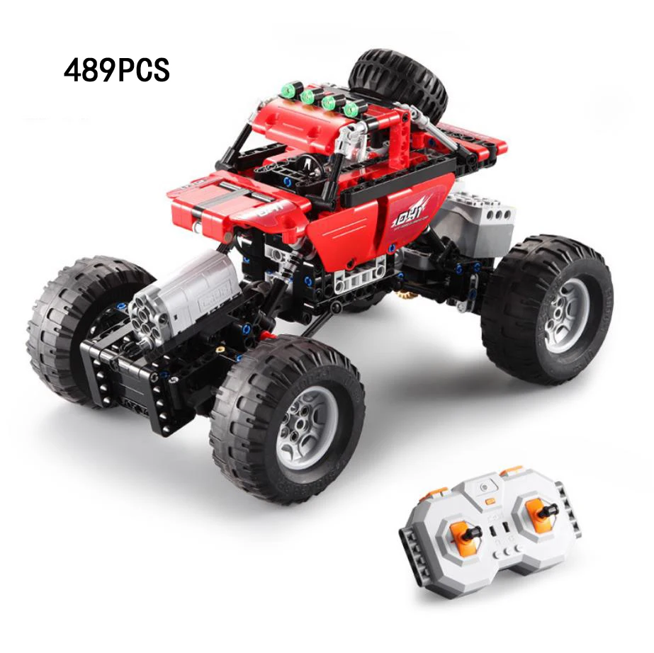 Hot city Monster big wheels rc Climbing car building block radio remote control mountain Off-road vehicle toys for boys gifts