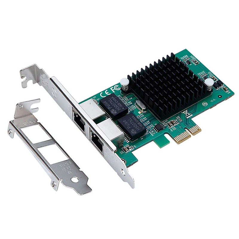 

Brand new Gigabit PCI-Express Network Card 1000M PCI-e Double RJ45 Port NIC Adapter For Intel 82575 Server Chipset