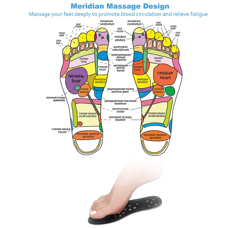Body Magnetic Insole Care Footbed Magnetotherapy Foot Massage Magnet Therapy Foot Pain Acupuncture Points Health For Sport shoe insoles orthopedic insoles
