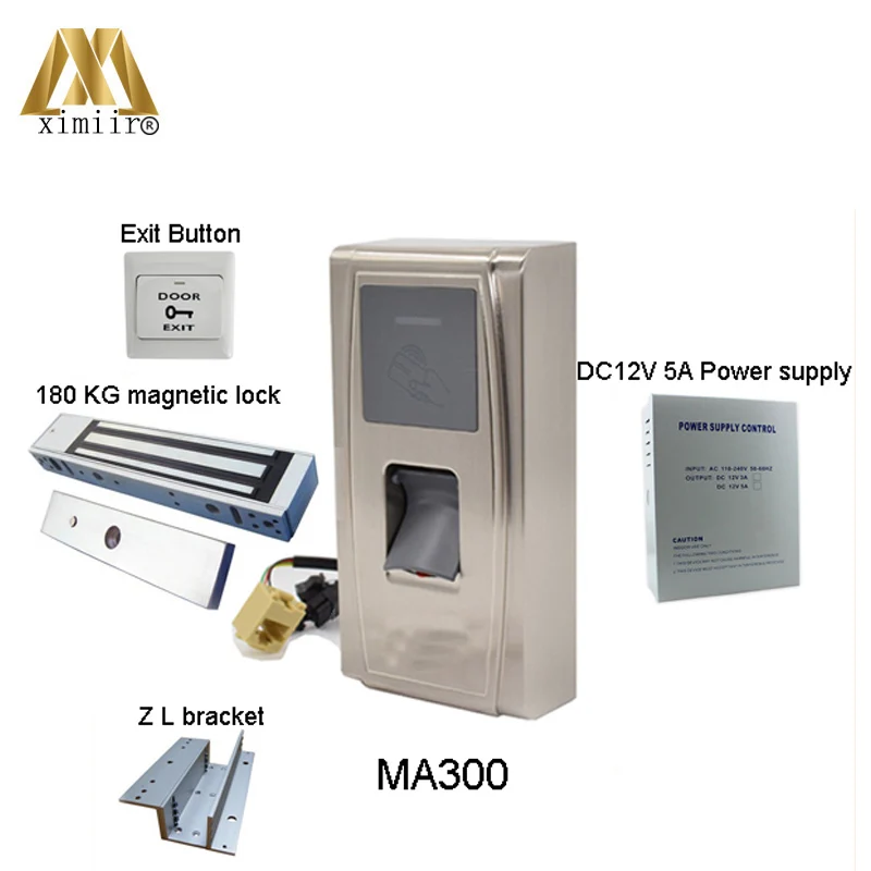 

Free Software Free SDK For MA300 Kit Fingerprint Access Control And the Power Lock ,Power Supply,ID Card ,Exit Button,ZL Bracket