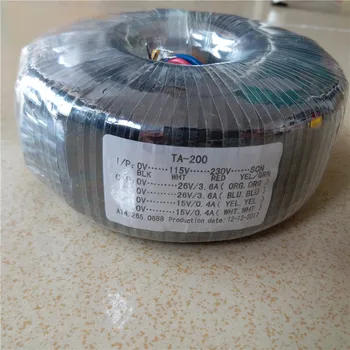 

2*26V 4A 2*15V 0.3A Toroidal transformer copper 115V-230V input custom transformer 200VA for power supply