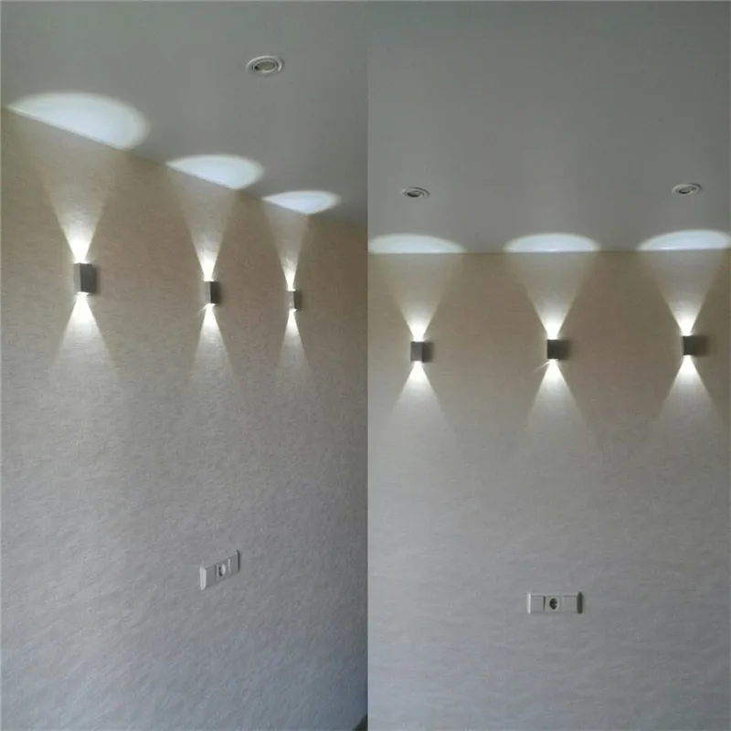 

Wall Lamps 2W 6W led wall light AC85-265V high quality restroom bedroom reading wall lamp home decoration light