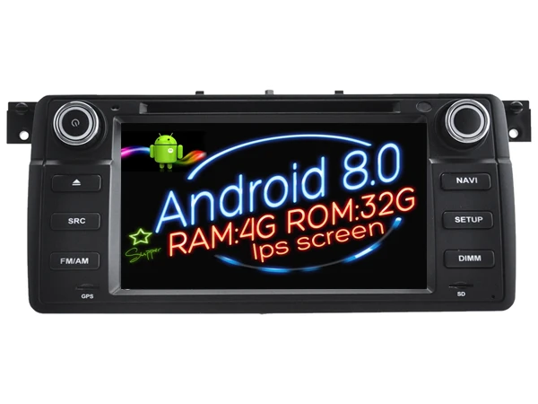 Clearance Ips screen Android 8.0 Car Dvd Navi Player FOR BMW E46 (1998-2006)/M3 (1998-2006) gps auto stereo audio multimedia 0