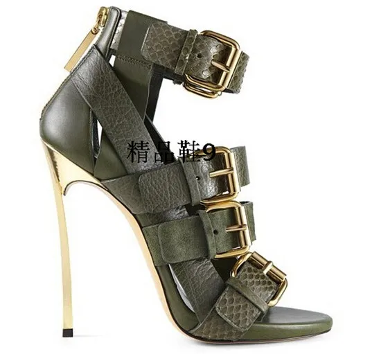 Sexy Four Buckle Strappy High Heels Women Sandals Boots Gladiator Sandals Women Boots Ladies Shoes Woman Pumps Sandalias Mujer (17)