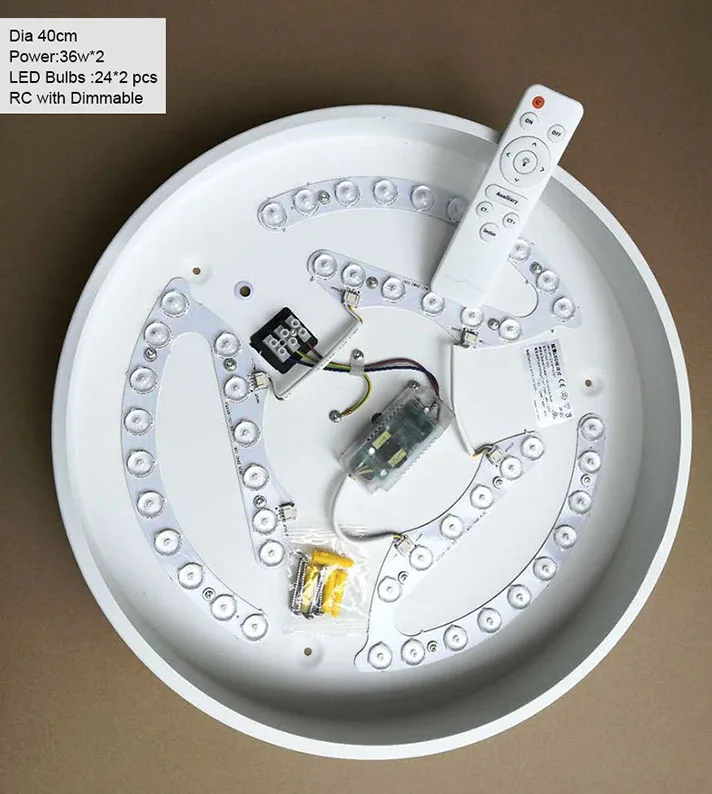 Luzes de Teto Lâmpadas de Teto Elétrico para Varanda Sala de Estar Venda Quente Ultra-fino Circular Controle Remoto Dispositivo - Cozinha 5cm Led Mod. 255608 22 High Quality Luzes e Iluminação