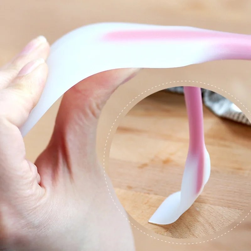 1 шт. Горячая эластичная прозрачная многофункциональная силиконовая лопатка для торта крем скребок Buttter Ложка инструменты для выпечки дома