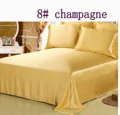 9 Цвет выбор 4 шт. Бесшовные шелк Постельное белье с чистого шелка Ткань - Цвет: 8 champangege