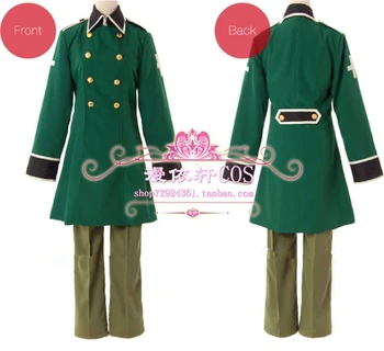 

Axis Power Hetalia Switzerland Military Unifrom Cosplay Costume Full Set Coat+pants+belt+hat