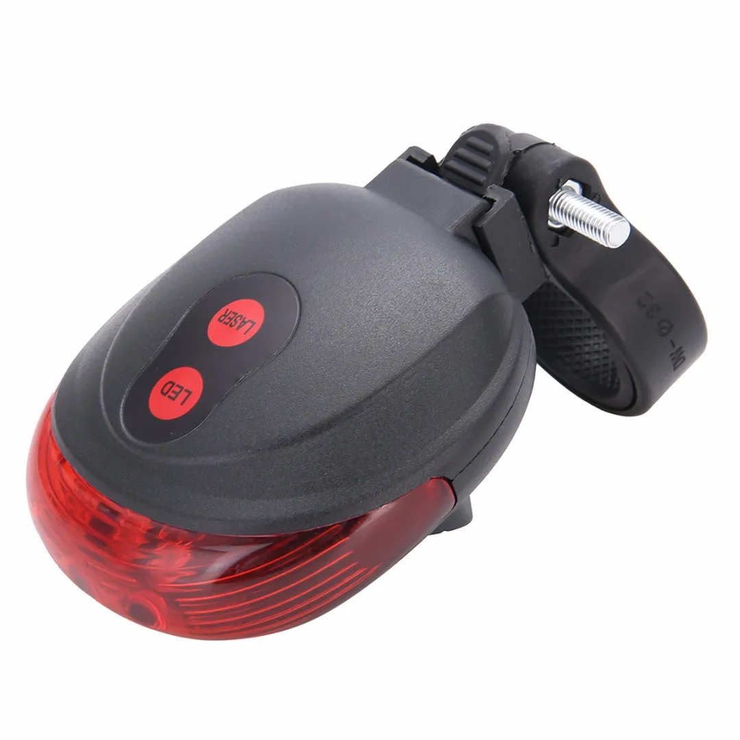 Super Bright Bike Cycling Lights 5 LED 2 Laser Tail Light Safety Warning Red Light Bicycle Rear Light Lamp Bicycle Light