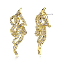 ААА Цирконий Свадебный Серьги Для женщин Роскошные брак Юбилей Подарки аллергия свинец