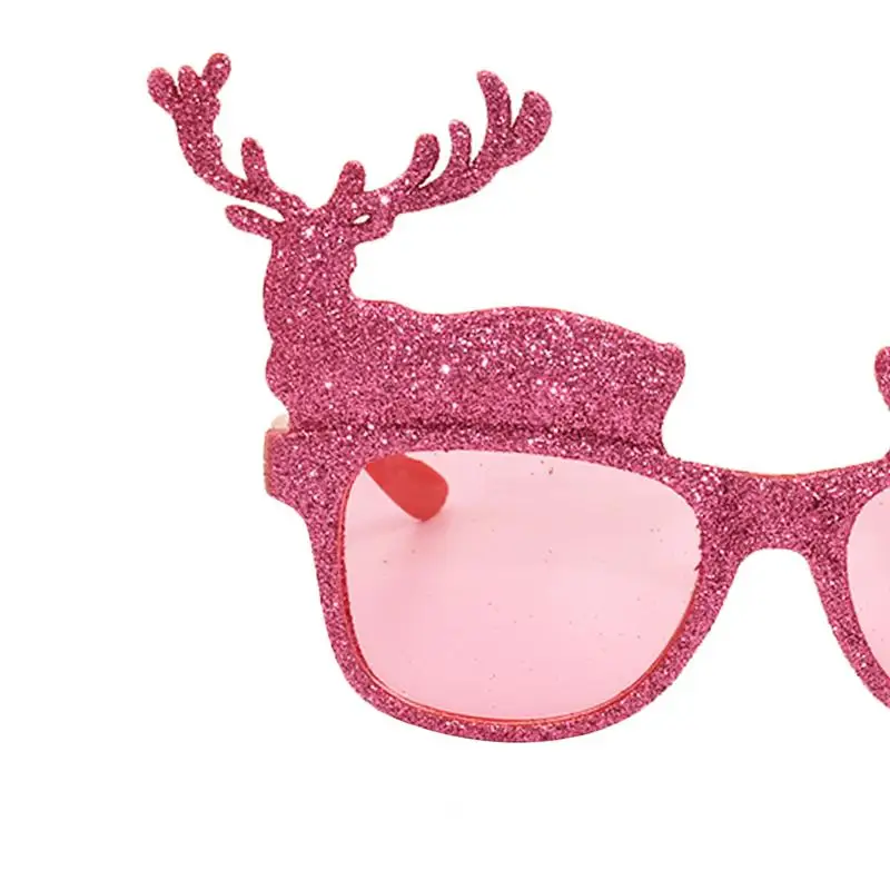 1PC Fashion Useful Practical Nontoxic Durable Safe Plastic Glasses Party Supplies Antlers Christmas Glasses Funny Glasses