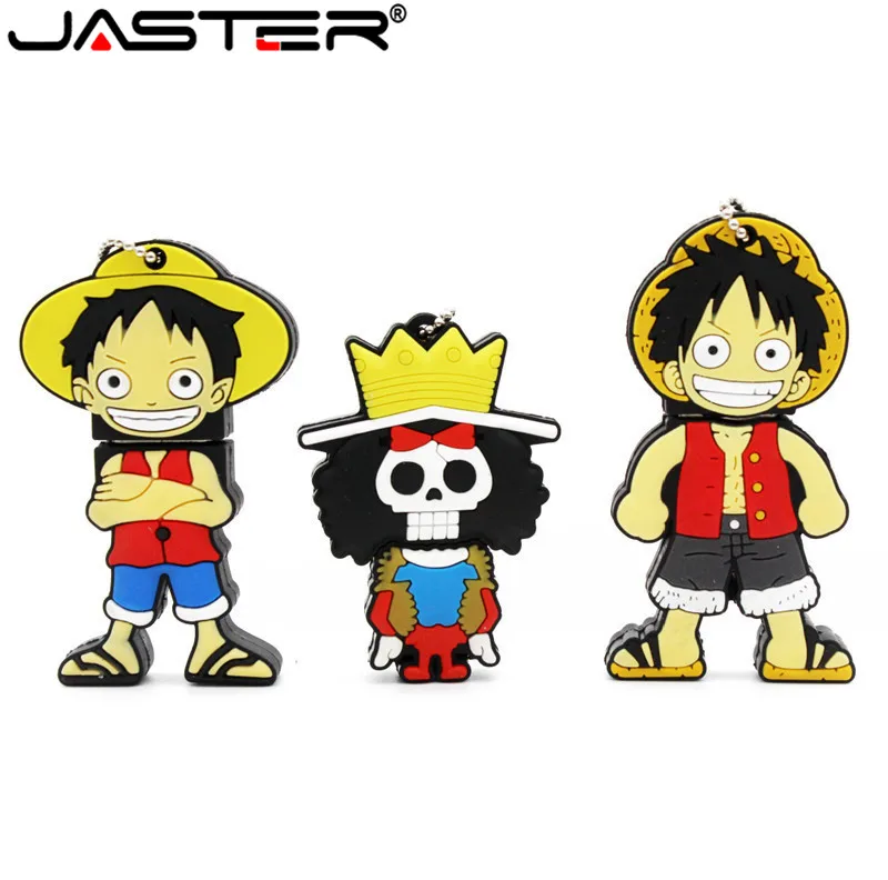 Promotion! 100% real capacity One Piece Bulk pendrive cartoon Luffy character gift 4GB 8GB 16GB 32GB usb flash drive pen drive