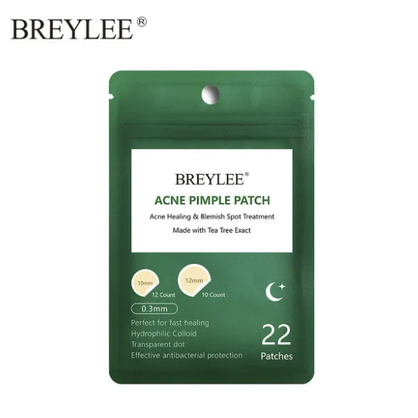 night use BREYLEE прыщи, пластырь для лечения прыщей, наклейки для удаления прыщей, инструмент для удаления пятен, уход за кожей, маска для лица, водонепроницаемая, 22 патча - Цвет: night use