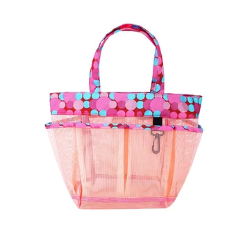 

Women Handbag Large Capacity Dry Shower Portable Hanging Mesh Organizer Tote Bag Storage Pocket Handbag for Daily Items Shampoo