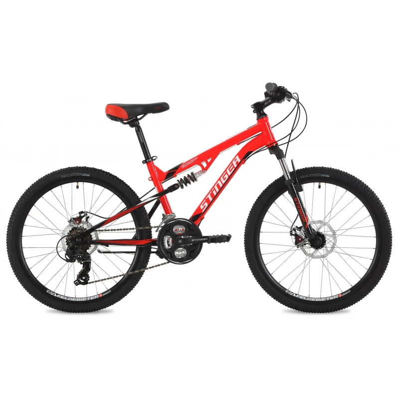Красный Подростковый велосипед Stinger Discovery D 24 - Цвет: Красный