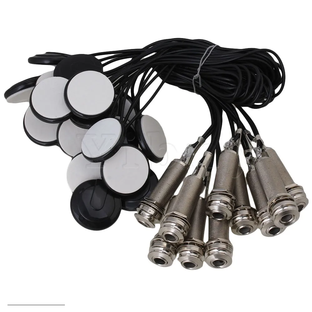 

Yibuy 50 x Mandolin Dual Twin Internal Sensor Transducer Pickup with Endpin Jack