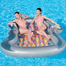 Открытый двойной 2 человек походный коврик 216x178 см прямоугольник Sandbeach надувной водный матрас надувная кровать ленивая Подушка спальный коврик