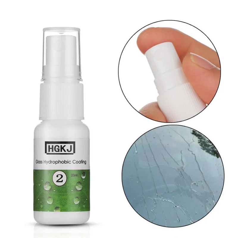 HGKJ-2-20ml для чистки автомобиля, непромокаемое нано гидрофобное покрытие стекла, гидрофобное покрытие, автомобильный очиститель окон, автомобильные аксессуары TSLM1
